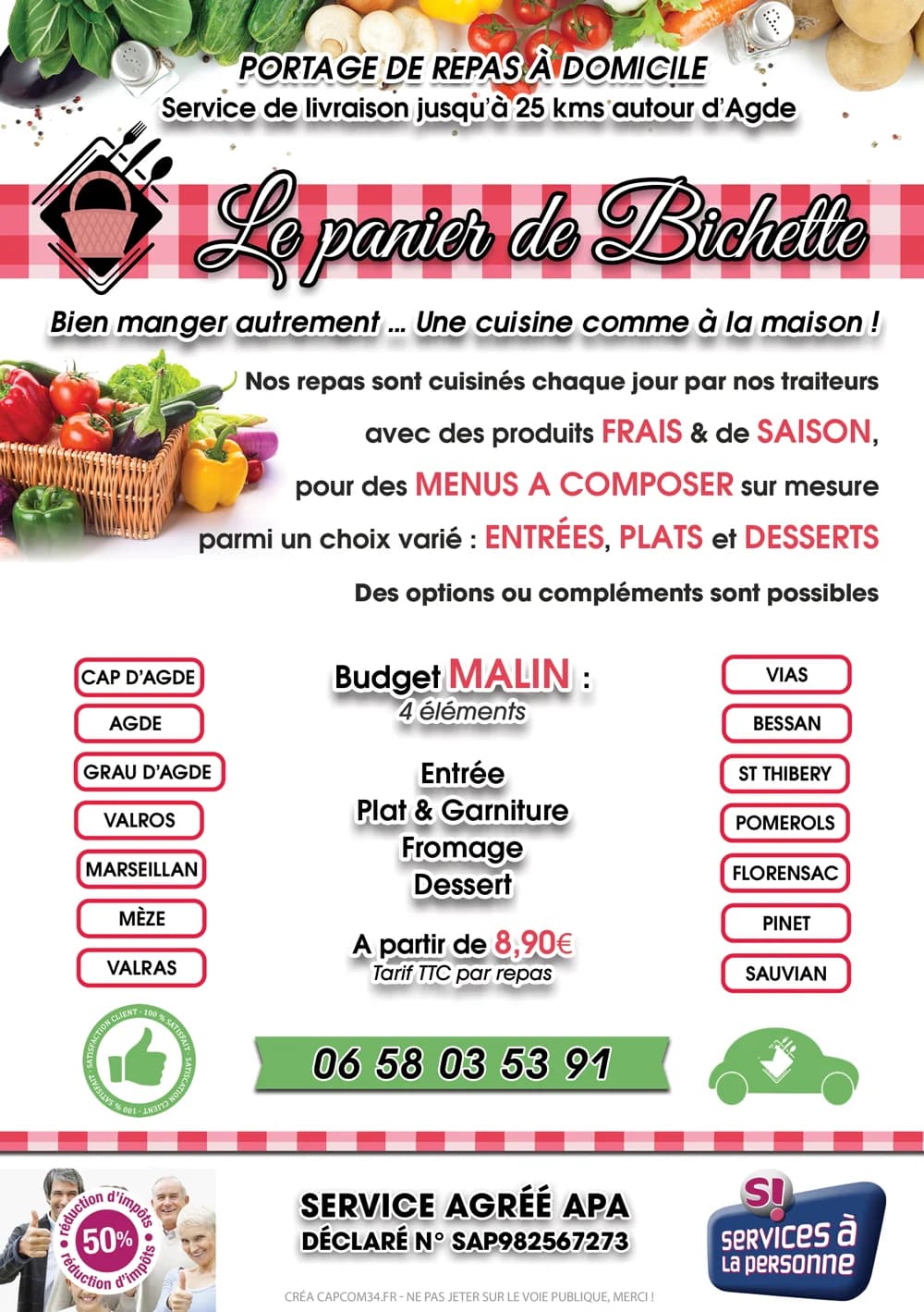 LE PANIER DE BICHETTE — Agde — Cap d'Agde Méditerranée
