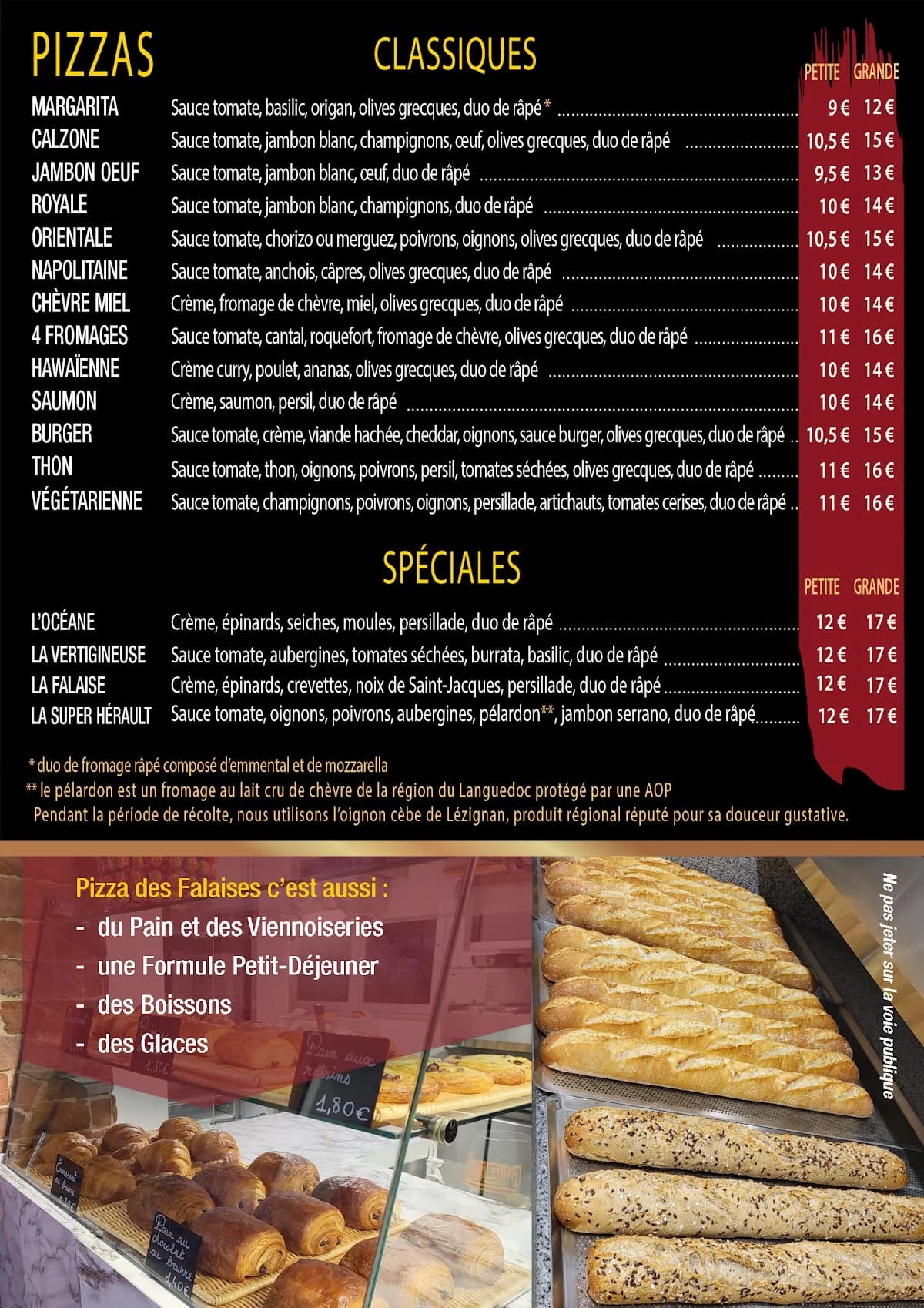 Pizza des Falaises — Agde — Cap d'Agde Méditerranée