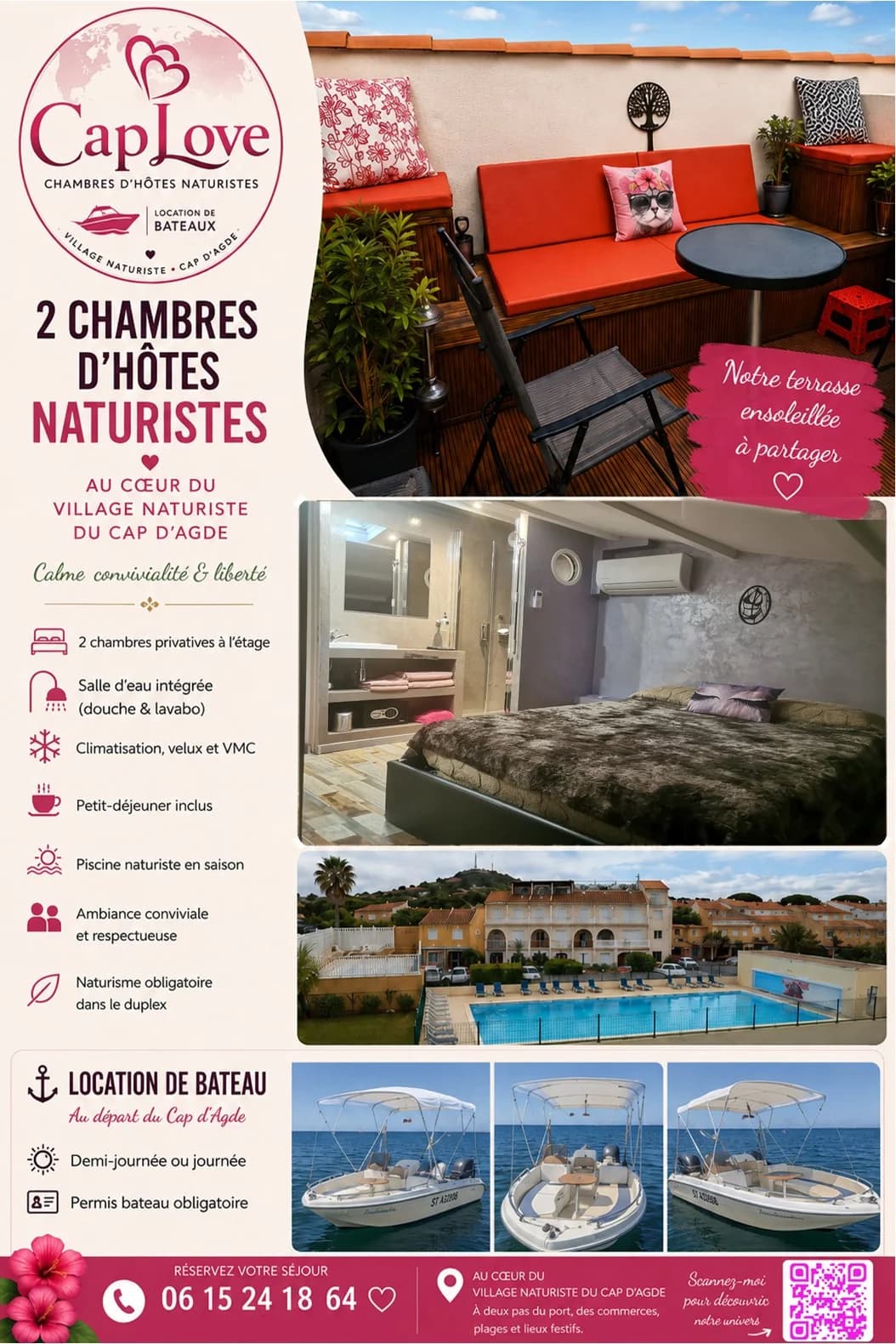 Location Naturiste Cap d'Agde CapLove — Agde — Cap d'Agde Méditerranée