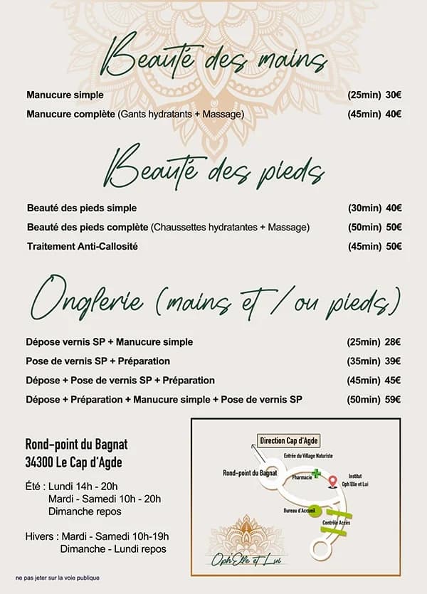 Oph’Elle & Lui — Agde — Cap d'Agde Méditerranée