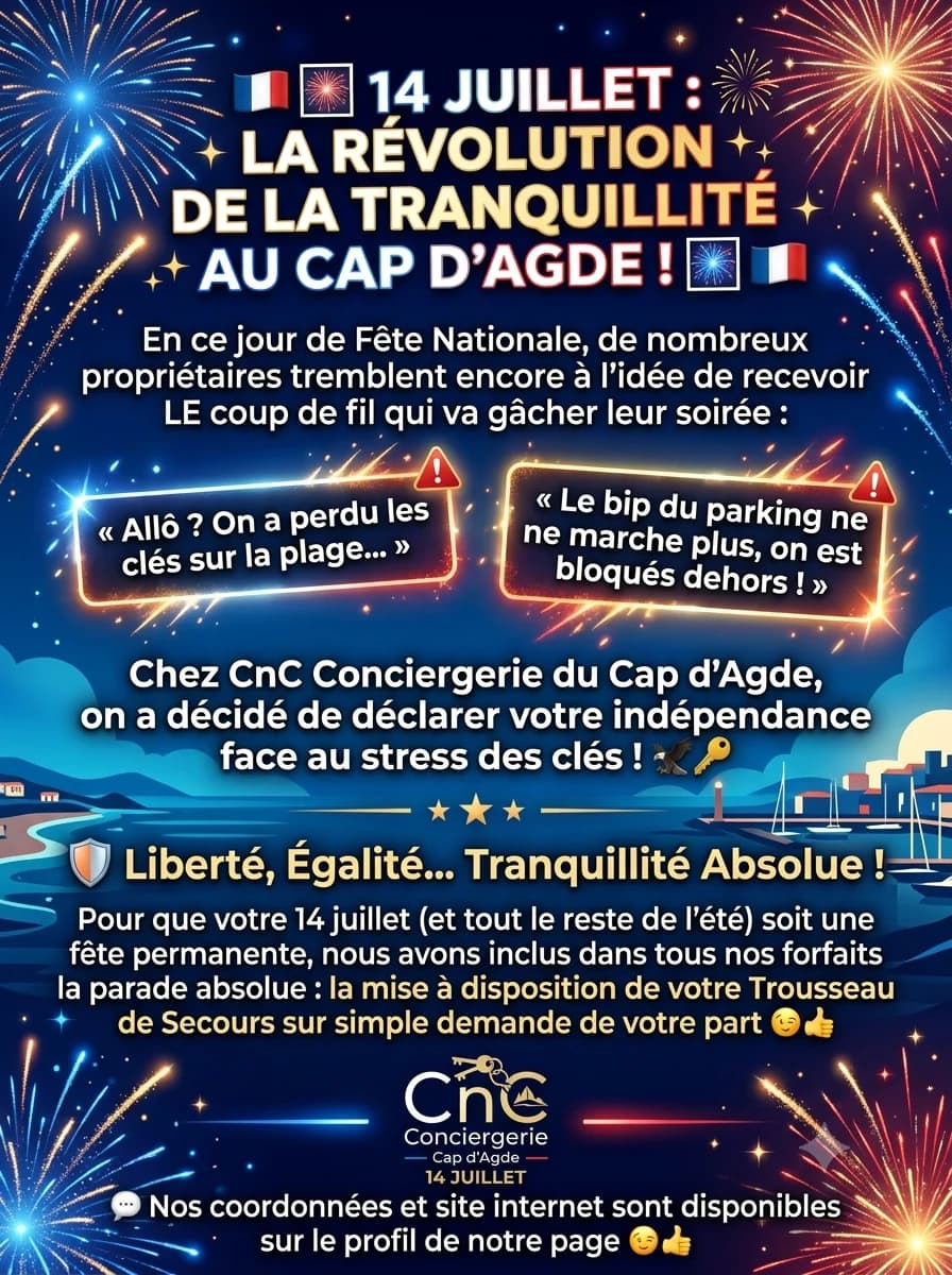 Conciergerie du Cap d'Agde (CnC Property) — Le Cap d'Agde — Cap d'Agde Méditerranée