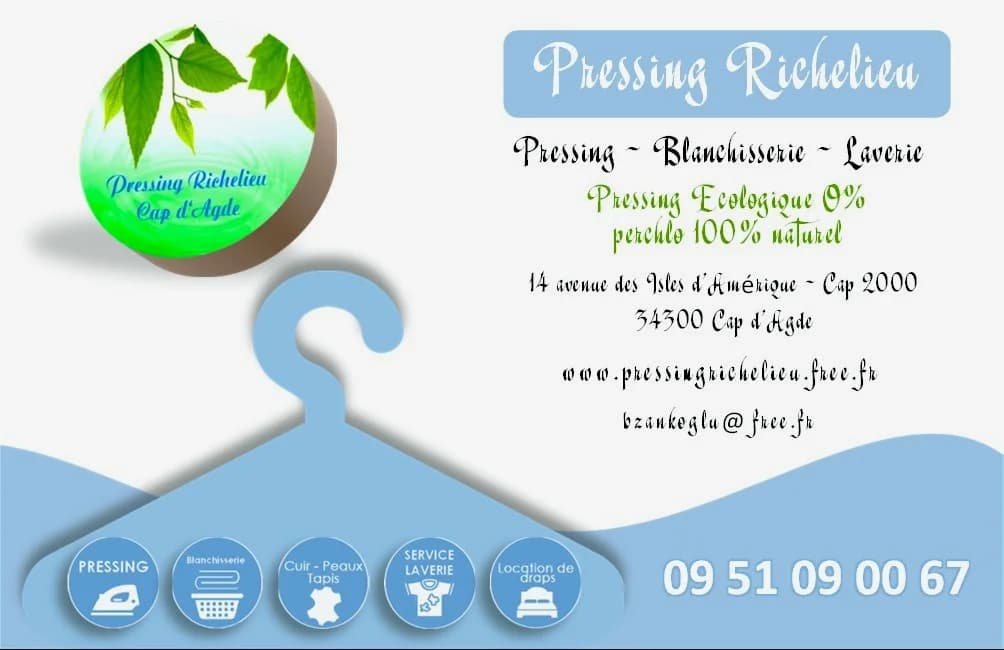 SARL Pressing Richelieu — Agde — Cap d'Agde Méditerranée