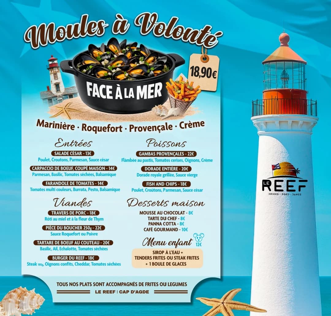 Le Reef-1830 — Agde — Cap d'Agde Méditerranée