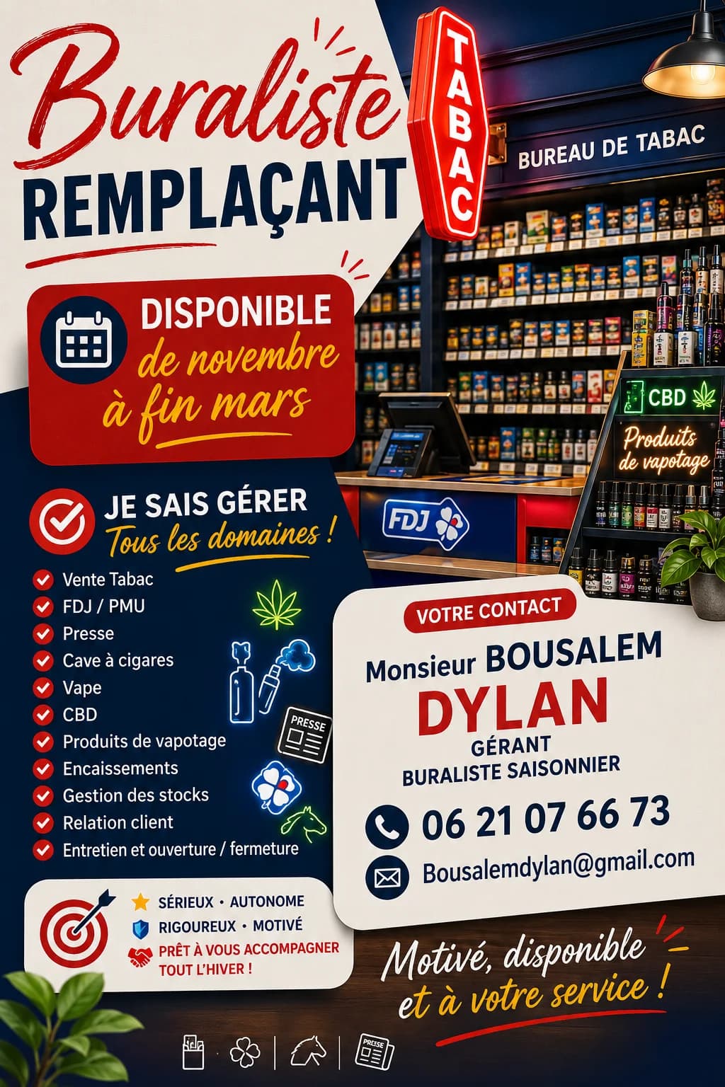 TABAC LA CROISETTE PRESSE, FDJ, MONÉTIQUE, SOUVENIR, PLAGE,BOISSONS — Cap d'agde — Cap d'Agde Méditerranée
