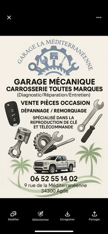 Garage de la Méditerranéenne — Agde — Cap d'Agde Méditerranée