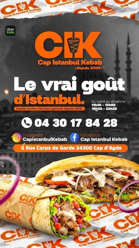 Cap Istanbul Kebab — Agde — Cap d'Agde Méditerranée