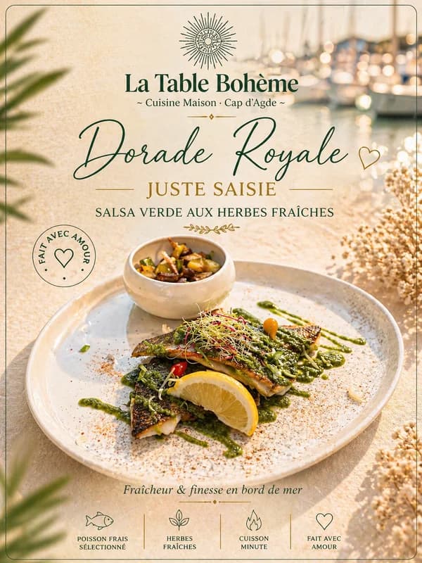 La Table Bohème — La Cap d'Agde — Cap d'Agde Méditerranée