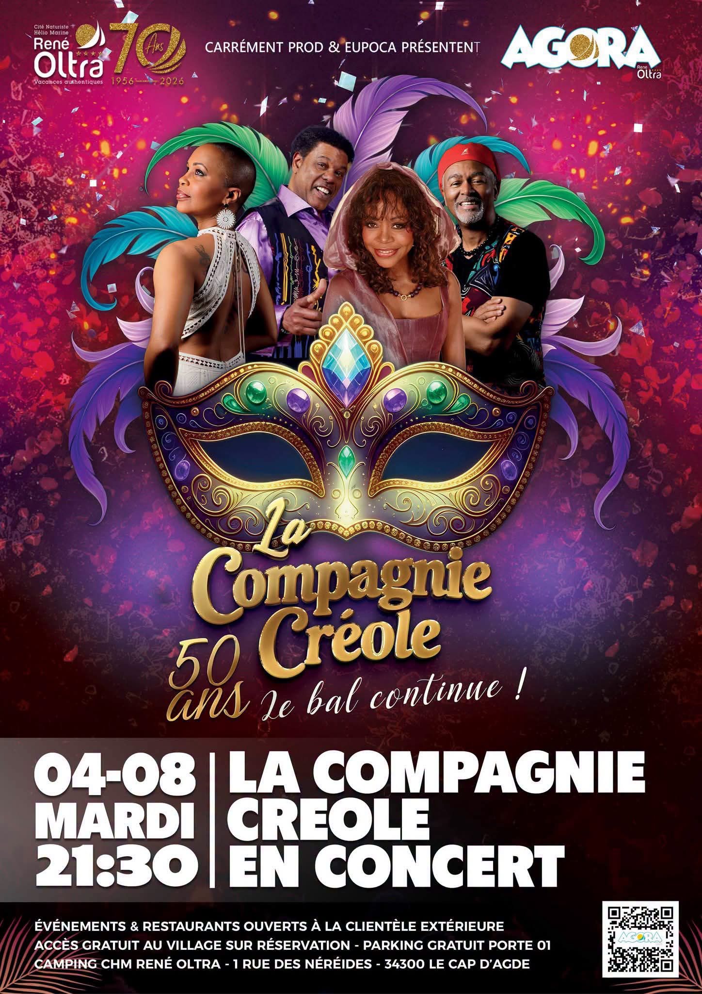 La Compagnie Créole fête 50 ans de scène — Cap d'Agde, Cap d'Agde, Agde