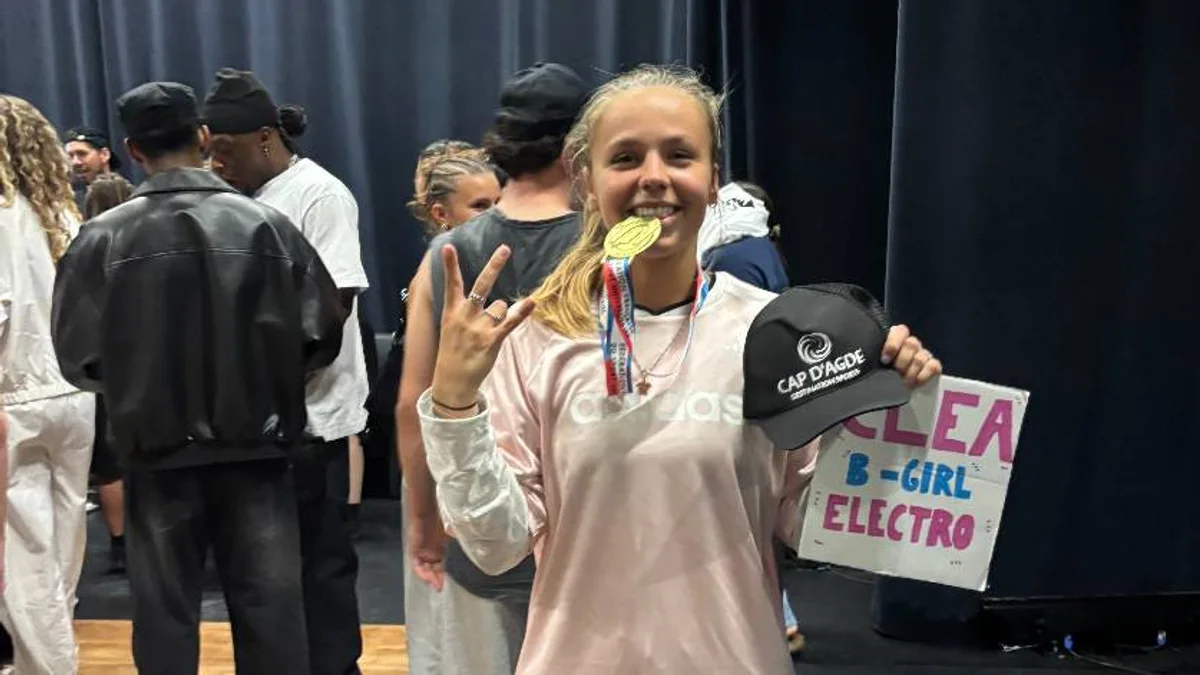Agde - Cléa Texier sacrée championne de France universitaire de breakdance #agde