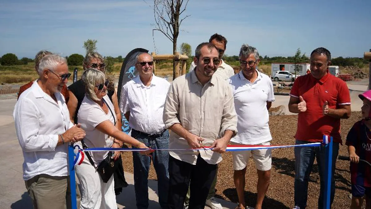 Agde - Inauguration du nouveau skatepark aux abords de la piscine de l'Archipel #agde