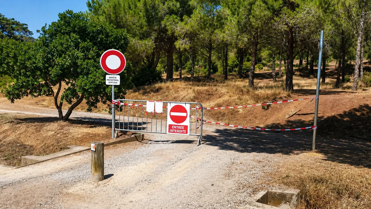 Agde - Fermeture du Mont Saint-Loup en raison d'un risque incendie très élevé #agde