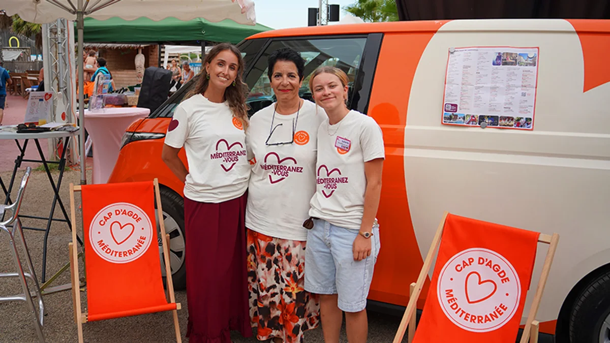 Cap d'Agde - TOM, l'Office de Tourisme mobile qui vient à la rencontre des vacanciers #capdagde
