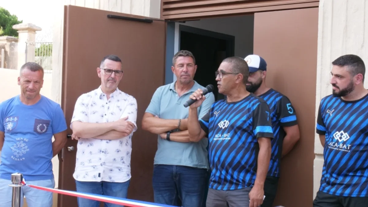 Bessan - Retour sur l'inauguration pendant la fête locale du nouveau local du club de tambourin #bessan