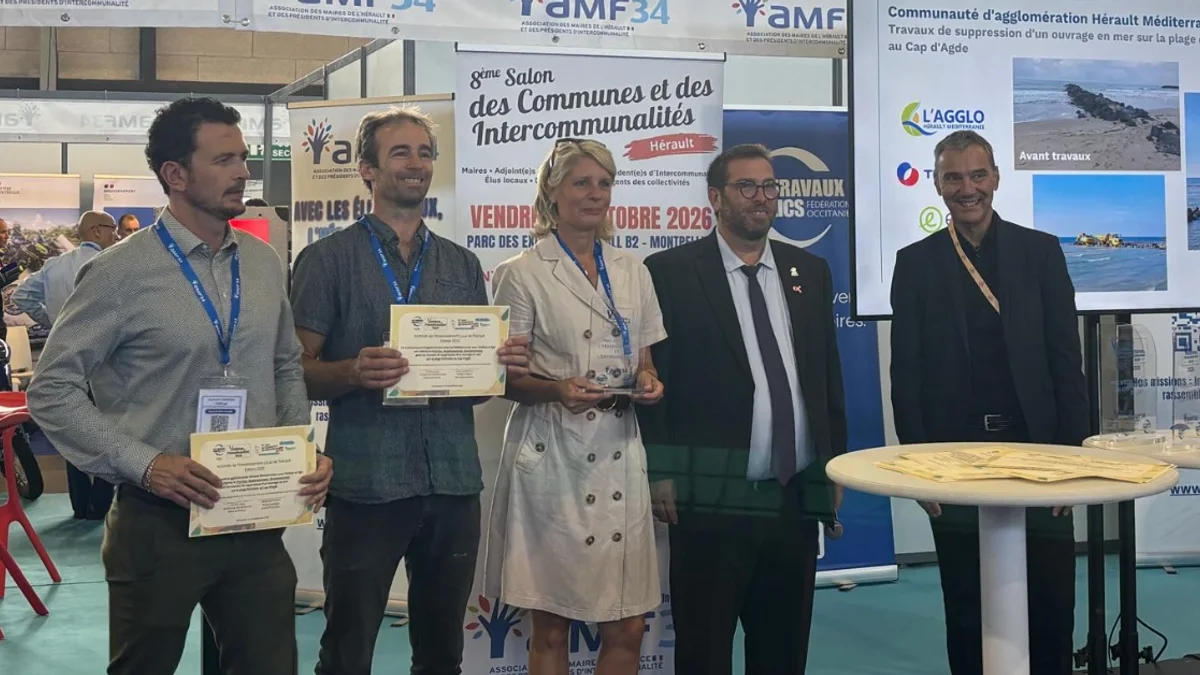 Agglo Hérault Méditerranée - Trois projets du territoire récompensés au Salon des communes et intercommunalités de l'Hérault #aggloheraultmediterranee