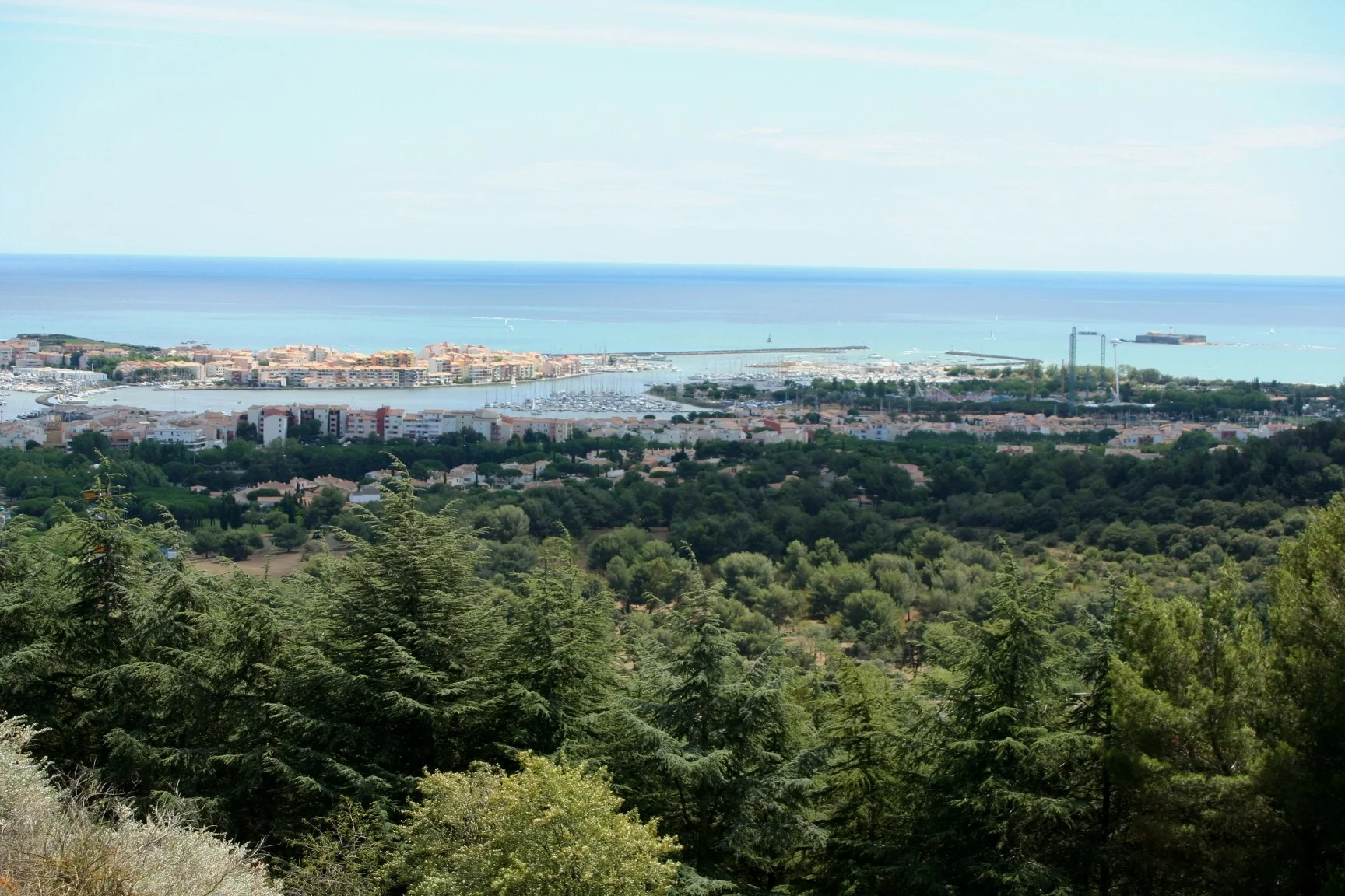 Panorama depuis le Mont Saint-Loup, à Agde
